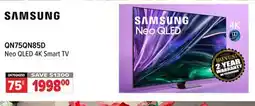 2001 Audio Video QN75QN85D Samsung 75 Neo QLED 4K Smart TV offer