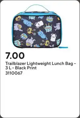 Staples Trailblazer Lightweight Lunch Bag - 3 L - Black Print offer