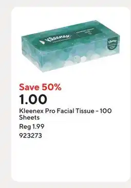 Staples Kleenex Pro Facial Tissue - 100 Sheets offer