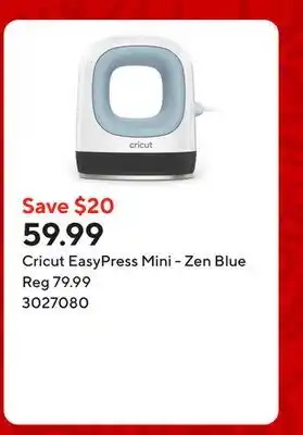 Staples Cricut EasyPress Mini - Zen Blue offer