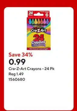 Staples Cra-Z-Art Crayons - 24 Pk offer