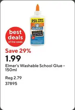 Staples Elmer's Washable School Glue - 150ml offer