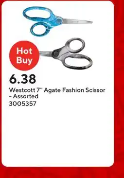 Staples Westcott 7 Agate Fashion Scissor - Assorted offer