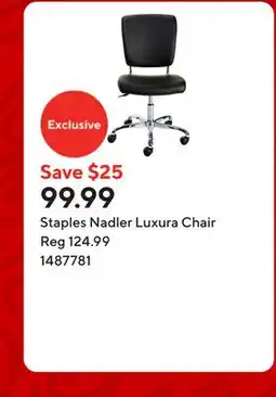 Staples Staples Nadler Luxura Chair offer