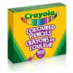 Staples Crayola Coloured Pencils, 100 pk offer