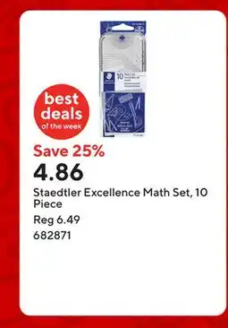 Staples Staedtler Excellence Math Set, 10 Piece offer