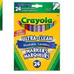 Staples Crayola Colossal Washable Markers Collection - Fine Tip - 24 pk offer