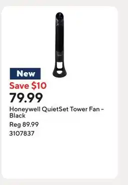 Staples Honeywell QuietSet Tower Fan - Black offer