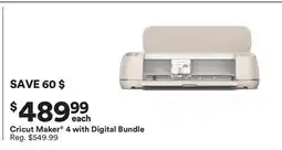 Michaels Cricut Maker 4 with Digital Bundle offer