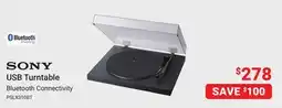 Visions Electronics Sony USB Turntable Bluetooth Connectivity offer