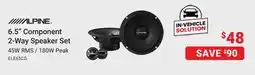 Visions Electronics Alpine 6.5 Component 2-Way Speaker Set offer