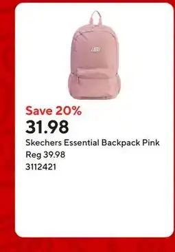 Staples Skechers Essential Backpack Pink offer