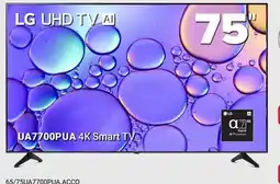Visions Electronics LG 75 UHD TV AI 4K Smart TV offer