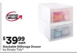 Michaels Stackable Storage Drawer by Simply Tidy offer