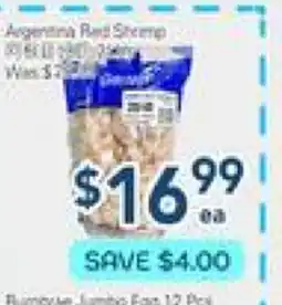 Oceans Fresh Food Market Argentina Red Shrimp offer
