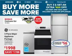 Visions Electronics GE APPLIANCES 3-Piece Major Appliance Package offer