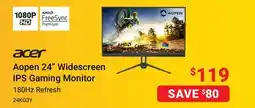 Visions Electronics Acer Aopen 24 Widescreen IPS Gaming Monitor offer