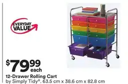 Michaels 12-Drawer Rolling Cart offer