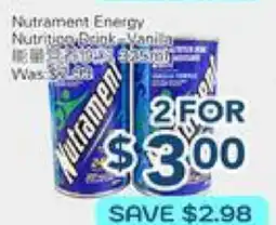 Oceans Fresh Food Market Nutrament Energy Drink offer