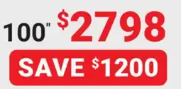Visions Electronics Hisense QLED 100 Google NATIVE 144HZ PANEL QD7N Smart TV offer