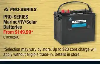 PartSource PRO-SERIES Marine/RV/Solar Batteries offer