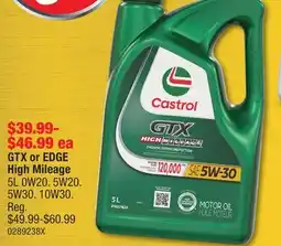 PartSource Castrol GTX or EDGE High Mileage offer