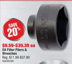 PartSource Oil Filter Pliers & Wrenches offer