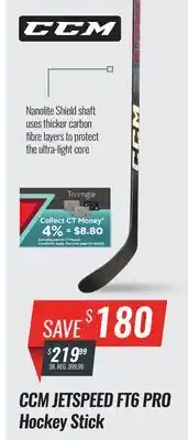 Hockey Life CCM JETSPEED FT6 PRO HOCKEY STICK NANOLITE SHIELD SHAFT offer