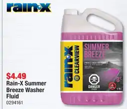PartSource Rain-X Summer Breeze Washer Fluid offer