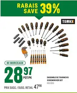 BMR ENSEMBLE DE TOURNEVIS offer