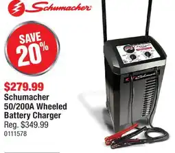 PartSource Schumacher 50/200A Wheeled Battery Charger offer