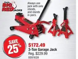 PartSource 3-Ton Garage Jack offer