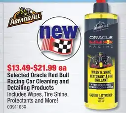 PartSource ARMORALL Selected Oracle Red Bull Racing Car Cleaning and Detailing Products offer