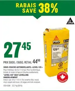 BMR SOUS-COUCHE AUTONIVELANTE  LEVEL-125  offer
