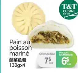 T&T Supermarket PAIN AU POISSON MARINE, 130GX4 offer