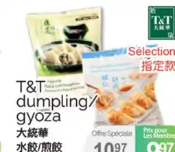 T&T Supermarket T&T DUMPLING/GYOZA, 113G-1.2KG offer