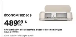 Michaels Cricut Maker 4 avec ensemble d'accessoires numériques offer