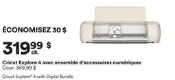 Michaels Cricut Explore 4 avec ensemble d'accessoires numériques offer