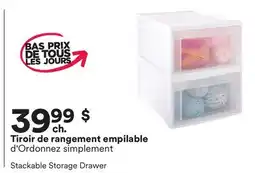Michaels Tiroir de rangement empilable d'Ordonnez simplement offer