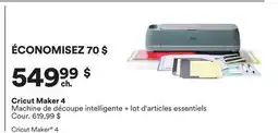 Michaels Cricut Maker 4 Machine de découpe intelligente + lot d'articles essentiels offer