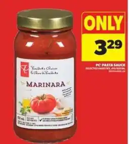 Real Canadian Superstore PC Pasta Sauce Marinara offer