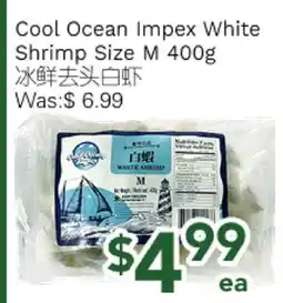 Ample Food Market Cool Ocean Impex White Shrimp Size M offer