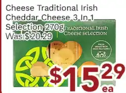 Ample Food Market Cheese Traditional Irish Cheddar Cheese 3 in 1 Selection offer