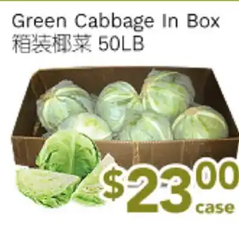 Ample Food Market Green Cabbage In Box offer