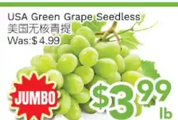 Ample Food Market USA Green Grape Seedless offer