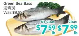 Ample Food Market Green Sea Bass offer