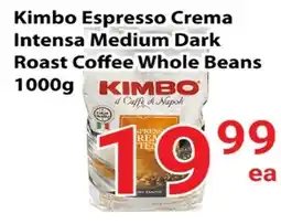 Nations Fresh Foods Kimbo espresso crema intensa medium dark roast coffee whole beans offer