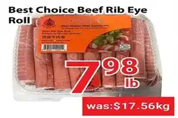 Nations Fresh Foods Best choice beef rib eye roll offer