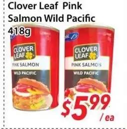 Bestco Food Mart Clover Leaf Pink Salmon Wild Pacific offer