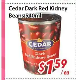 Bestco Food Mart Cedar Dark Red Kidney Beans offer